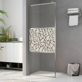 ESG glass accessible shower screen stone design 115x195 cm by vidaXL, Shower walls and screens - Ref: Foro24-146653, Price: 1...