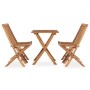 Folding garden dining set 5 pieces solid teak wood by , Garden sets - Ref: Foro24-3059976, Price: 340,07 €, Discount: %