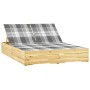 Tumbona doble y cojines madera de pino impregnada de , Tumbonas - Ref: Foro24-3065983, Precio: 323,71 €, Descuento: %