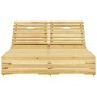 Tumbona doble y cojines madera de pino impregnada de , Tumbonas - Ref: Foro24-3065983, Precio: 323,71 €, Descuento: %