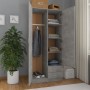 Armario de madera de ingeniería gris hormigón 80x52x180 cm de , Armarios roperos - Ref: Foro24-800643, Precio: 301,05 €, Desc...