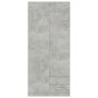 Armario de madera de ingeniería gris hormigón 80x52x180 cm de , Armarios roperos - Ref: Foro24-800643, Precio: 301,05 €, Desc...