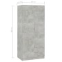 Armario de madera de ingeniería gris hormigón 80x52x180 cm de , Armarios roperos - Ref: Foro24-800643, Precio: 301,05 €, Desc...