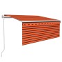 Toldo retráctil automático con persiana naranja y marrón 3x2,5m de , Toldos - Ref: Foro24-3069270, Precio: 457,19 €, Descuent...