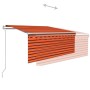 Toldo retráctil automático con persiana naranja y marrón 3x2,5m de , Toldos - Ref: Foro24-3069270, Precio: 457,19 €, Descuent...