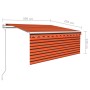 Toldo retráctil automático con persiana naranja y marrón 3x2,5m de , Toldos - Ref: Foro24-3069270, Precio: 457,19 €, Descuent...