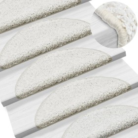 Stair tread mats 15 pcs white 65x21x4 cm by vidaXL, Stair mats - Ref: Foro24-133906, Price: 78,99 €, Discount: %