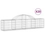 Gabion baskets 20 pcs arch shape iron 200x30x40/60 cm by , Pots and planters - Ref: Foro24-3146062, Price: 839,99 €, Discount: %