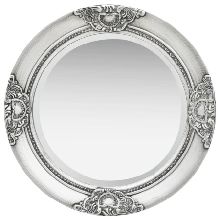 Silver baroque style wall mirror 50 cm by vidaXL, Mirrors - Ref: Foro24-320346, Price: 39,47 €, Discount: %