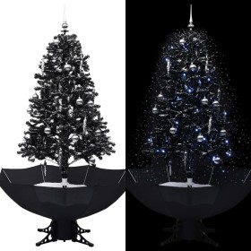 Árbol de Navidad con nieve y base de paraguas PVC negro 170 cm de vidaXL, Arboles de navidad - Ref: Foro24-289933, Precio: 17...