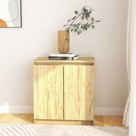 Solid pine wood auxiliary cabinet 60x36x65 cm by , Sideboards - Ref: Foro24-808098, Price: 88,99 €, Discount: %