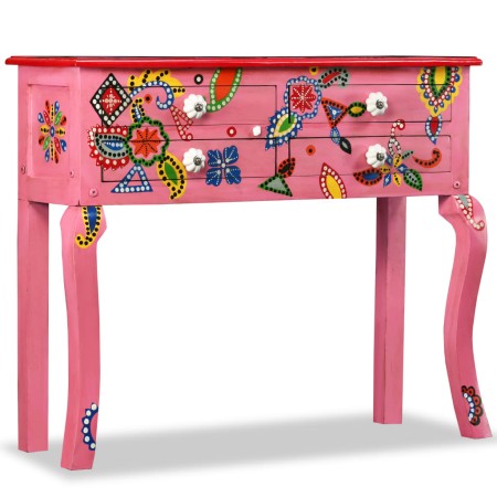 Hand Painted Pink Mango Solid Wood Console Table by , Sideboards - Ref: Foro24-244597, Price: 217,92 €, Discount: %