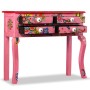 Mesa consola de madera maciza de mango rosa pintada a mano de , Aparadores - Ref: Foro24-244597, Precio: 217,99 €, Descuento: %