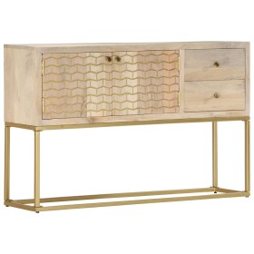 Solid golden mango wood sideboard 120x30x75 cm by , Sideboards - Ref: Foro24-286500, Price: 242,99 €, Discount: %