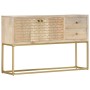 Solid golden mango wood sideboard 120x30x75 cm by , Sideboards - Ref: Foro24-286500, Price: 242,99 €, Discount: %