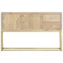 Solid golden mango wood sideboard 120x30x75 cm by , Sideboards - Ref: Foro24-286500, Price: 242,99 €, Discount: %