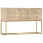 Solid golden mango wood sideboard 120x30x75 cm by , Sideboards - Ref: Foro24-286500, Price: 242,99 €, Discount: %