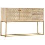 Solid golden mango wood sideboard 120x30x75 cm by , Sideboards - Ref: Foro24-286500, Price: 242,99 €, Discount: %