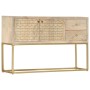 Solid golden mango wood sideboard 120x30x75 cm by , Sideboards - Ref: Foro24-286500, Price: 242,99 €, Discount: %