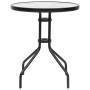 Black steel garden table Ø60x70 cm by , Garden tables - Ref: Foro24-312496, Price: 47,92 €, Discount: %