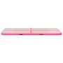 Esterilla inflable de gimnasia con bomba 600x100x10 cm PVC rosa de vidaXL, Esteras para pilates y yoga - Ref: Foro24-91921, P...