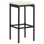 Garden table and stools 3 pcs acacia wood PE rattan black by , Garden sets - Ref: Foro24-3295267, Price: 177,52 €, Discount: %