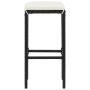 Garden table and stools 3 pcs acacia wood PE rattan black by , Garden sets - Ref: Foro24-3295267, Price: 177,52 €, Discount: %