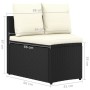 7-teiliges Gartensofa-Set und schwarze synthetische Rattankissen von vidaXL, Gartensets - Ref: Foro24-3064889, Preis: 575,52 ...