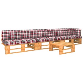 4-piece pallet furniture and honey-impregnated pine wood cushions by , Garden sets - Ref: Foro24-3066745, Price: 366,99 €, Di...