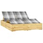 Tumbona doble y cojines madera de pino impregnada de , Tumbonas - Ref: Foro24-3065998, Precio: 297,15 €, Descuento: %