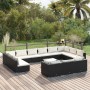 Gartenmöbel-Set 14-teilig, schwarze Kissen aus synthetischem Rattan von , Gartensets - Ref: Foro24-3102111, Preis: 1,00 €, Ra...