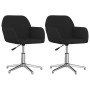 Swivel dining chairs 2 units black fabric by , dining chairs - Ref: Foro24-3103038, Price: 157,95 €, Discount: %