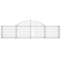 Gabion baskets 13 pcs arch shape iron 200x30x40/60 cm by , Pots and planters - Ref: Foro24-3146058, Price: 552,99 €, Discount: %