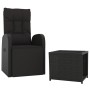 2-piece garden furniture set synthetic rattan and black steel by , Garden sets - Ref: Foro24-3157661, Price: 205,23 €, Discou...