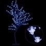 Weihnachtsbaum 128 LEDs kaltes blaues Licht Kirschblüten 120 cm von vidaXL, Weihnachtsbeleuchtung - Ref: Foro24-51261, Preis:...