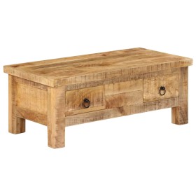 Mesa de centro de madera maciza de mango 90x45x35 cm de , Mesas de centro - Ref: Foro24-247326, Precio: 285,56 €, Descuento: %