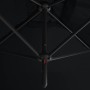 Double umbrella with black steel pole 600x300 cm by , Umbrellas - Ref: Foro24-312560, Price: 152,11 €, Discount: %