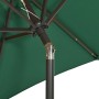 Umbrella with LED lights green aluminum 200x211 cm by , Umbrellas - Ref: Foro24-313558, Price: 70,99 €, Discount: %