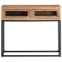 Mesa consola de madera maciza de acacia 90x35x76 cm de , Mesas auxiliares - Ref: Foro24-323505, Precio: 187,99 €, Descuento: %