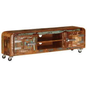 Recycled solid wood TV cabinet 120x30x36 cm by , TV Furniture - Ref: Foro24-247512, Price: 289,99 €, Discount: %