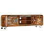 Recycled solid wood TV cabinet 120x30x36 cm by , TV Furniture - Ref: Foro24-247512, Price: 289,99 €, Discount: %