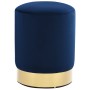 Blue and Gold Velvet Stool by , Folding stools and chairs - Ref: Foro24-249833, Price: 46,48 €, Discount: %