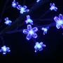 Christmas tree with 120 cold blue LED lights and cherry blossom flowers, 150 cm. by vidaXL, Christmas lights - Ref: Foro24-51...