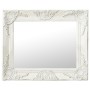 White baroque style wall mirror 50x40 cm by vidaXL, Mirrors - Ref: Foro24-320308, Price: 44,70 €, Discount: %