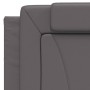 Cama con colchón cuero sintético gris 100x200 cm de , Camas y somieres - Ref: Foro24-3208778, Precio: 312,77 €, Descuento: %