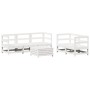 Set Gartensofas 6-teilig massives Zirbenholz weiß von , Gartensets - Ref: Foro24-3250805, Preis: 439,85 €, Rabatt: %