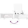 Set Gartensofas 6-teilig massives Zirbenholz weiß von , Gartensets - Ref: Foro24-3250805, Preis: 439,85 €, Rabatt: %