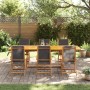 Garden dining set 7 pieces solid acacia wood and textilene by , Garden sets - Ref: Foro24-3279264, Price: 769,85 €, Discount: %