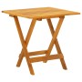 Garden chair with footrest and solid acacia wood table by , Loungers - Ref: Foro24-3120439, Price: 158,91 €, Discount: %