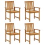 Garden chairs with cushions 4 units solid acacia wood by , Garden chairs - Ref: Foro24-3061168, Price: 266,42 €, Discount: %